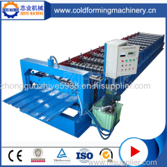 PLC Controlling Color Coated Steel Glazed Tile Roof Roll Forming Machine
