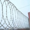 Low carbon razor fence barbed wire