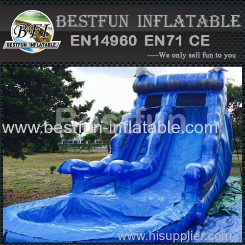 Inflatable Waterslide Blue Dolphin water slide