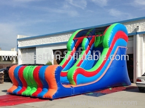 Super colorful water slide