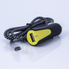 ABS USB Car Charger with DC Cable 5V 3.4A