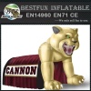 cannon cougar mascot inflatable