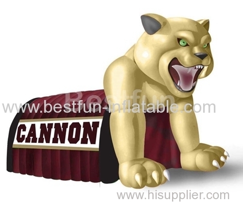 cannon cougar mascot inflatable