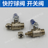 Quick twist type ball valve