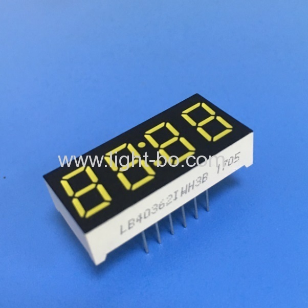 Ultra white 4 digits 0.36"common anode 7 segment led clock display for STB / Oven Timer