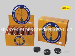 Golden River 40mm round charcoal tablets for shisha and hookah