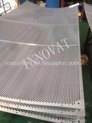 Hole punching sheet metal and perforated metal sheet