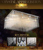 China Manufacture K9 crystal hotel chandelier