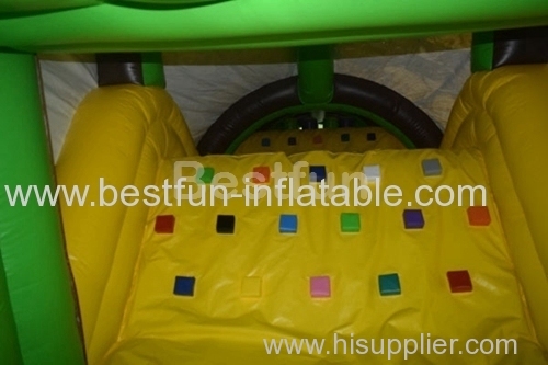 Inflatable crocodile adventure obstacle course