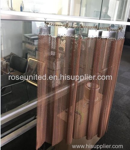 High quality copper colored curtains metallic sequin curtain ( 15 years factory )