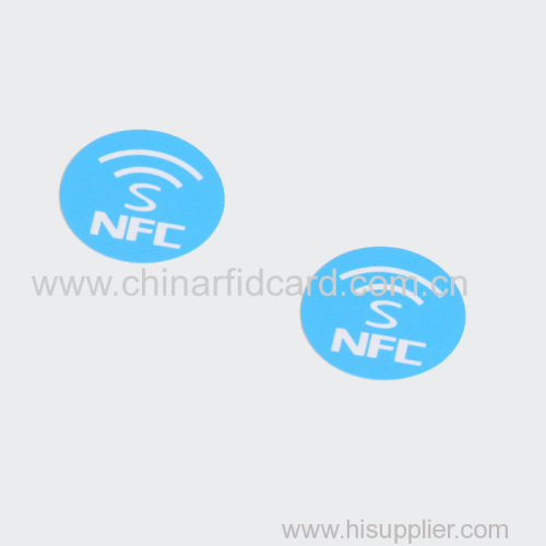 13.56mhz 76mm Paper Sticker/PET SLE66R01Tag NFC Sticker ISO14443a Tag