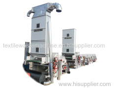 SBT600 opening machine +GM 250 textile waste cleaning machine with chute feeder