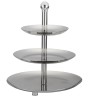 3 Tier High Quality Stainless Steel Fruit Plate Candy Plate For Home Party Wedding