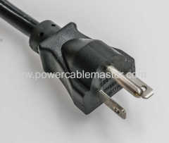 UL nema 5-15p plug ac power extension cord