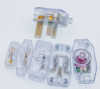 Transparent 303 304 317 in line on off Rocker switches with CE ROHS UL