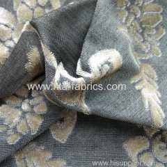 Polyester Burnout Velvet Fabric