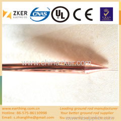 copper clad especially sharp earth rod