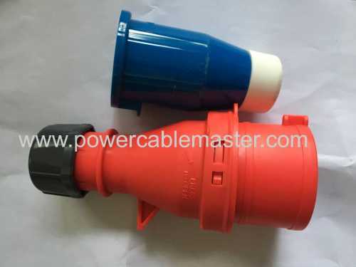 16A 240V 3P+E male and female industrial plug and socket