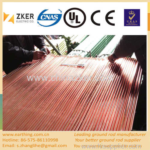pure copper layer grounding rod price