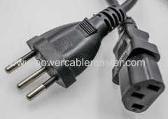 Brazil INMETRO 3 pin power cord