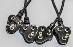 SABS power cord/South Africa power cord/South Africa power plu South Africa BASA power cable