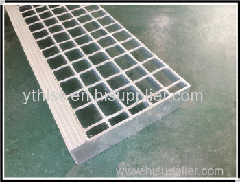 T5 type Stair Treads welded fixing anti-slip nosing Stair Treads