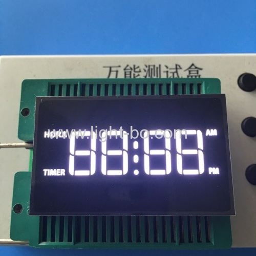 Ultra white 4 digit 7 segment led clock display for microwave oven timer