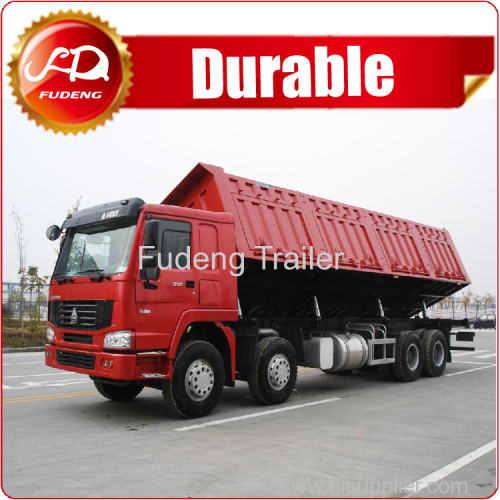 High Quality 3 Axles Side Tipper Dump Semi Truck Trailer