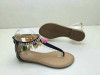Bohemian style clip toe beading women sandals