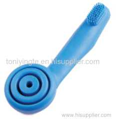 2017 Yangzhou Blue Plastic Pet Toothbrush Wholesale