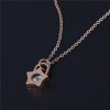 rose gold plating stainless steel necklaces