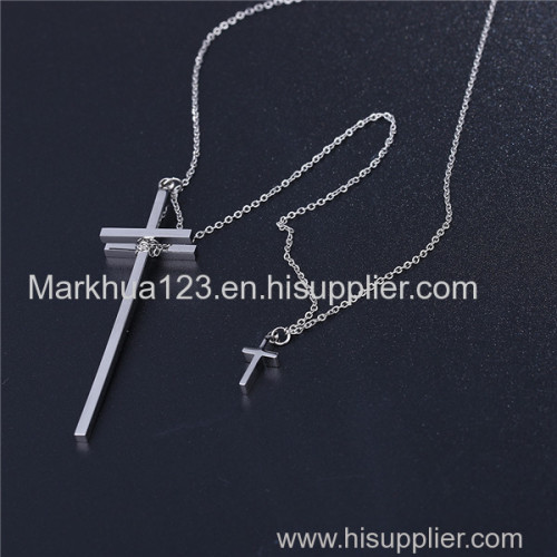 Cross pendant stainless steel necklaces