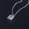 Silver pvd plating stainless steel necklaces