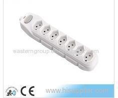 High quality Swiss socket with switch 6 ways outlet 2P+T