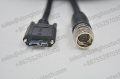 HR10A -10J -12P (73) to USB 3.0 Micro B Camera USB Cable with Screw Locking Connector