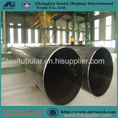 Erw carbon black round steel natural gas pipe