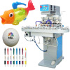 4 color Closed ink cup pad printer with conveyor