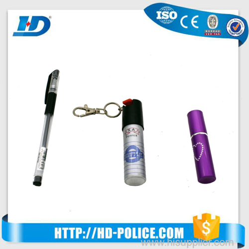 HD wholesale 20ml mini pepper spray with key chain for self defense