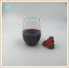 10 oz plastic double wall wine glass cup