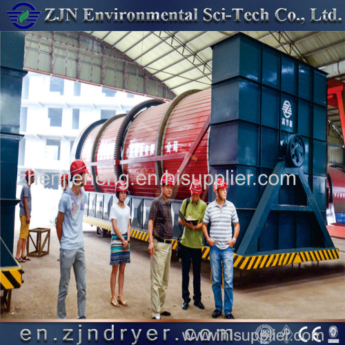 China leading manufacturer three cylinder dryer for municipal sludge