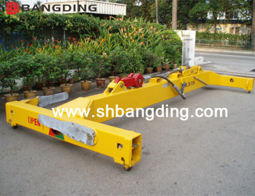 Hydraulic telescopic container spreader 20 40 feet container lifting frame manufacturer