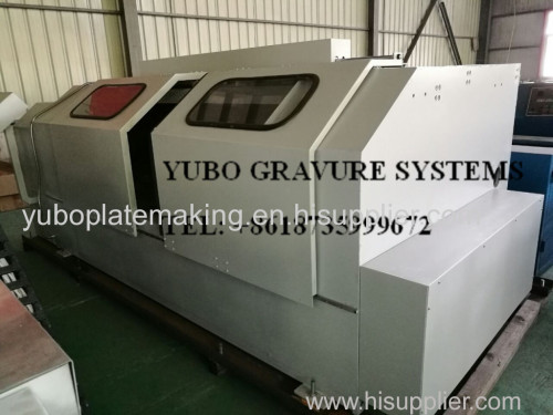 Copper polishing machine for rotogravure cylinder making