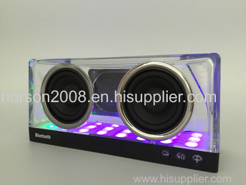 Crystal BT Speaker with LED Light