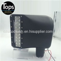 Side Rear View Mirror With Orange Turn Signal LED Light