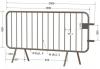 Crowd Control Barricade Fully Hot Dipped Galvanized