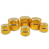 gold aluminum cream jar cosmetic packaging