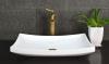 Crystal white marble rectangle sink