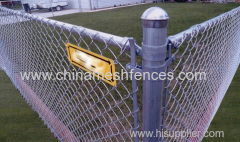 6ft Galvanized Chain Link Fence with Extension Arms