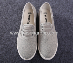 Clip on canvas women casual shoes