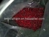colorful glass beads single color red